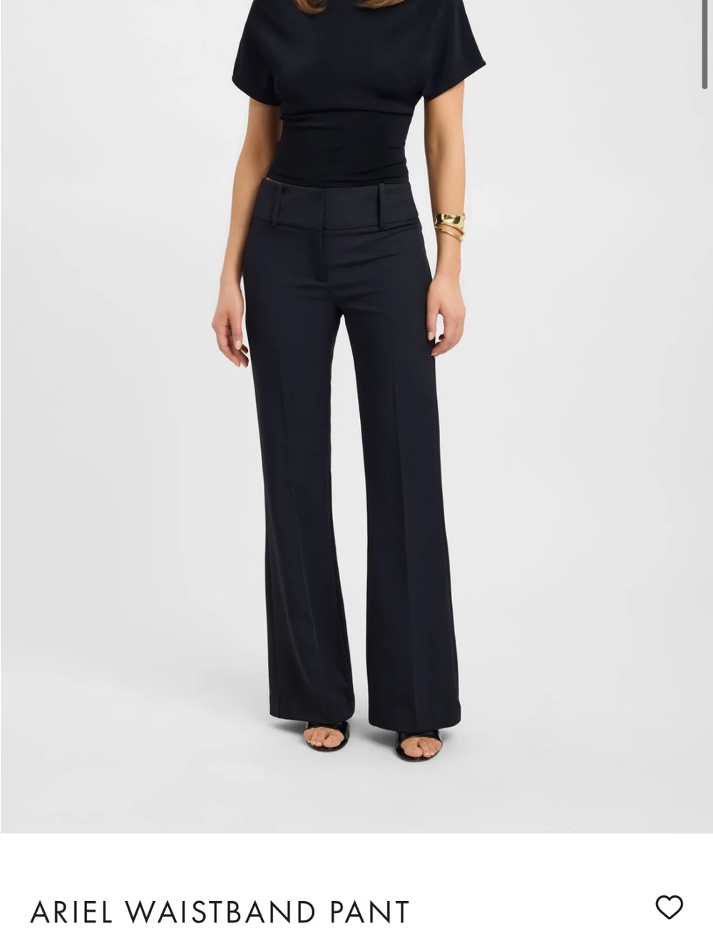 Kookai Black Wide-Leg High-Rise Trousers ($10 + shipping off)